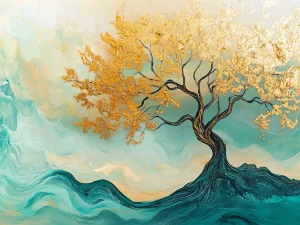 Cool Poster – Golden Blossom