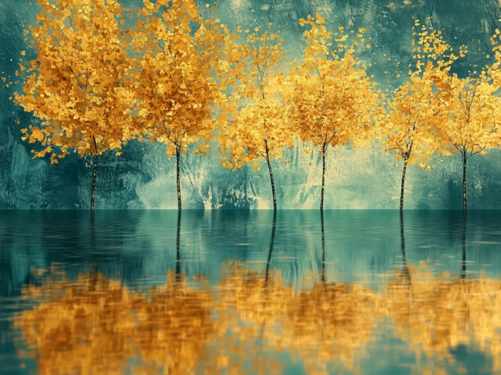 Cool Poster – Golden Reflection