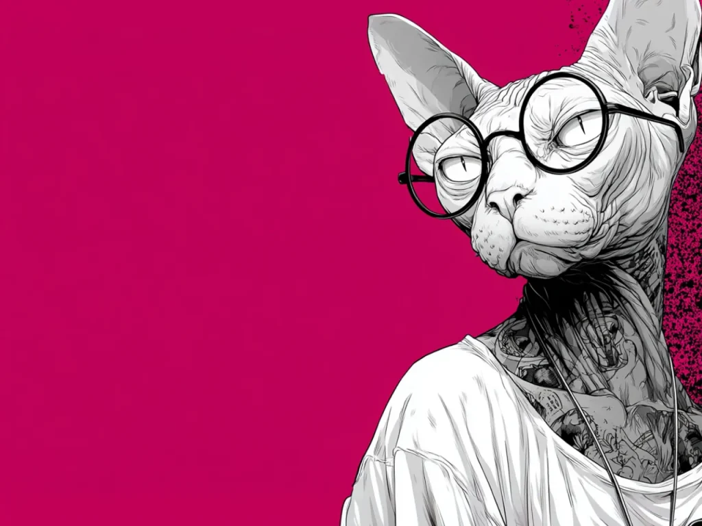 Cool Poster – Hipster With Claws