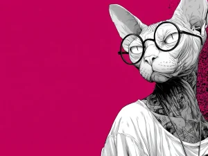 Cool Poster – Hipster With Claws