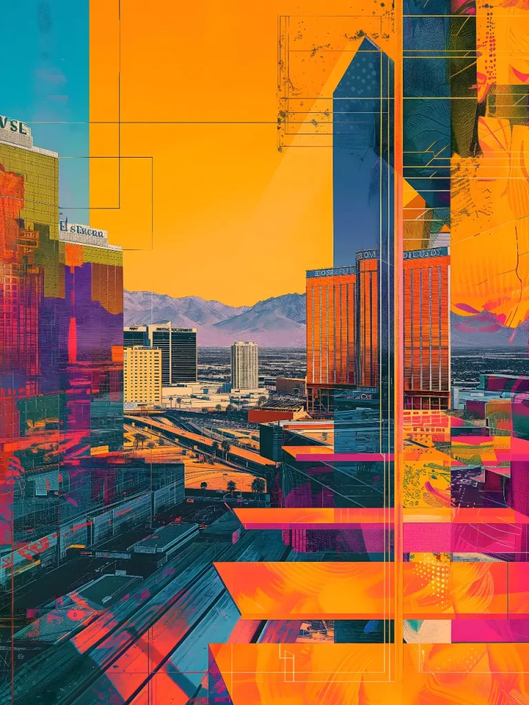 Cool Poster – Retro Vegas Grid