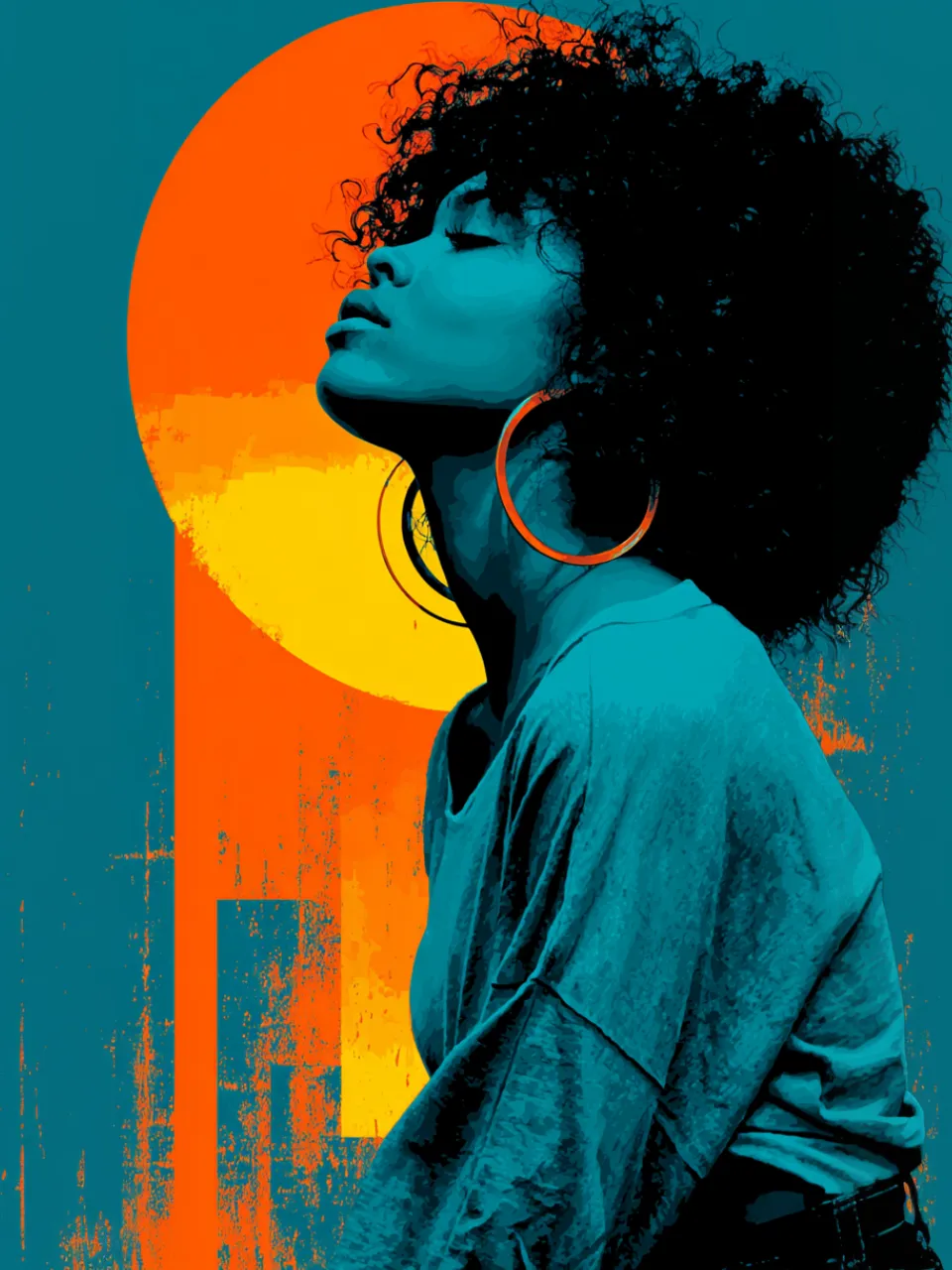 Cool Posters – Solar Reverie | Bold Color Meets Calm Confidence