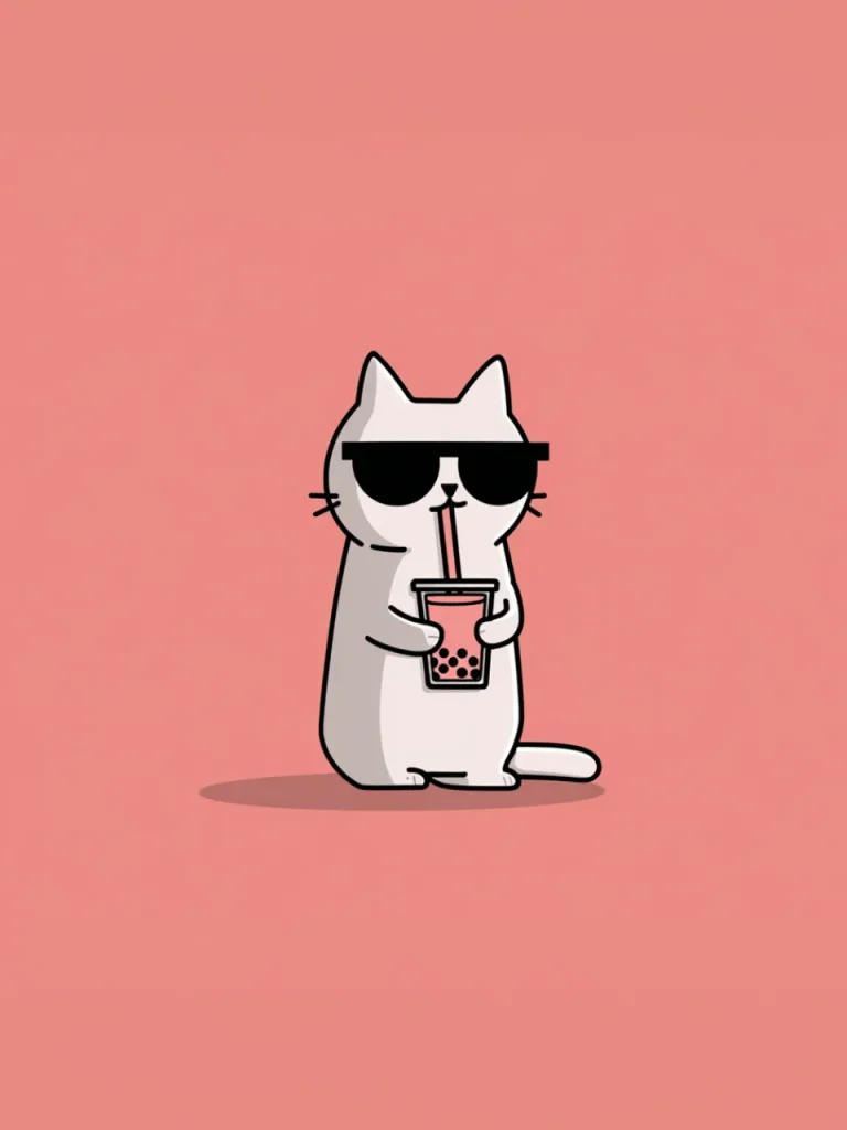 Cool Posters – Bubble Tea Kitty