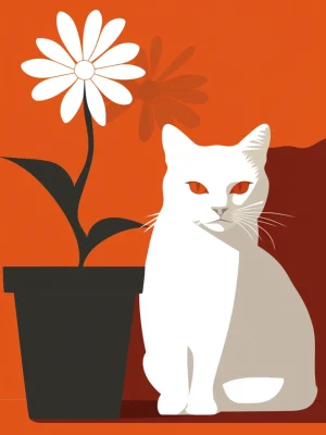 Cool Posters – Cat and Daisy Harmony