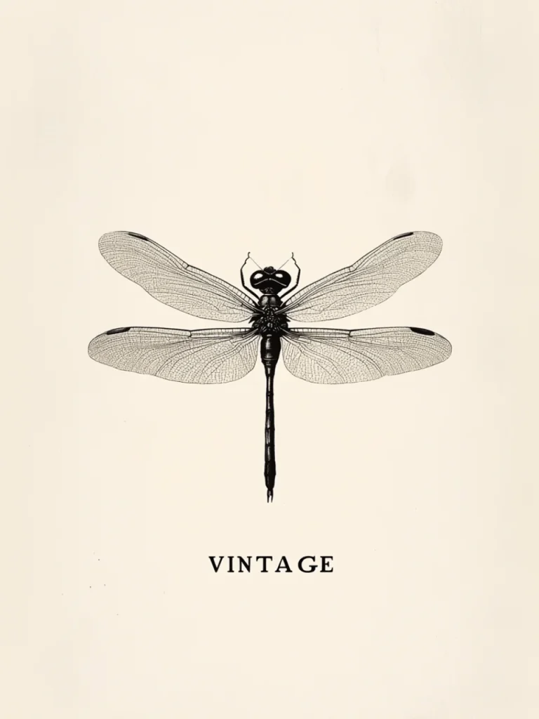 Cool Posters – Vintage Dragonfly