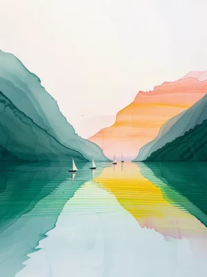 Minimalistic Posters – Calm Waters