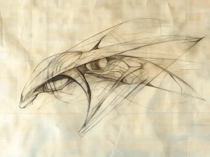 Minimalistic Posters – Flight Blueprint