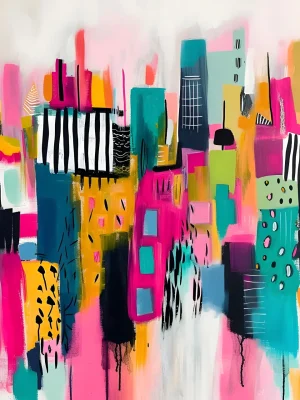 Minimalistic Posters – Neon Metropolis