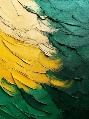 Patterns Posters – Emerald Flames