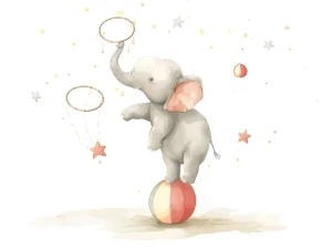 Pictures for Children room – Circus Elephant