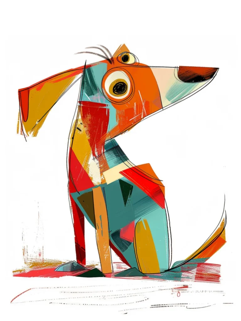 Pictures for Children room – Colorful Pup