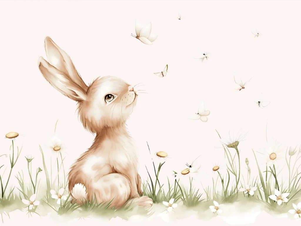 Pictures for Children room – Meadow Bunny