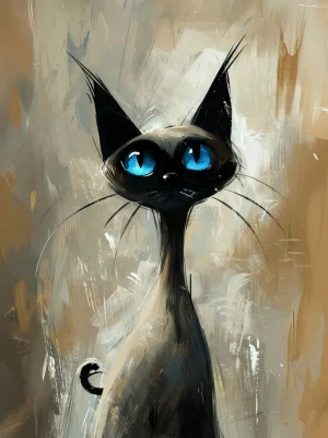Animal Posters – Blue-Eyed Cat