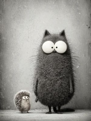 Cool Posters – Cat and Hedgehog