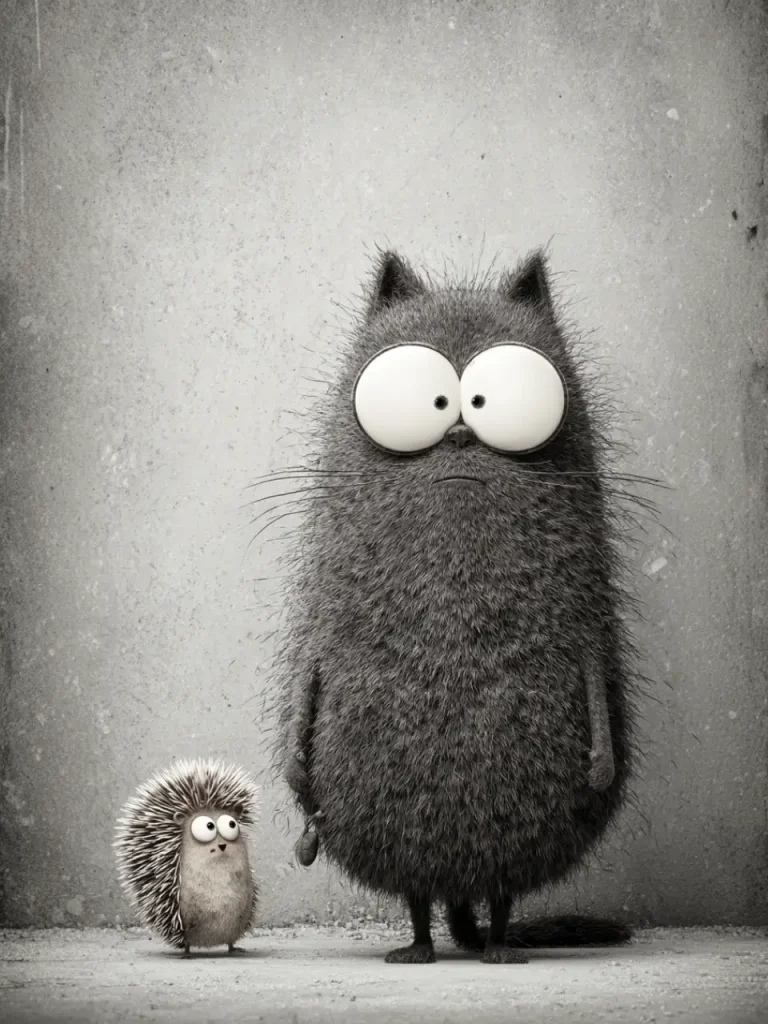 Cool Posters – Cat and Hedgehog