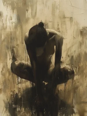 Cool Posters – Kneeling Woman