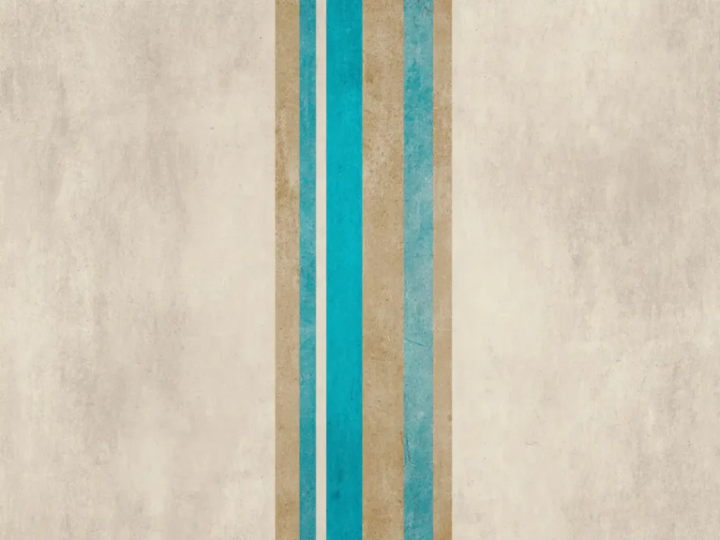 Minimalistic Posters – Cyan Rust Columns