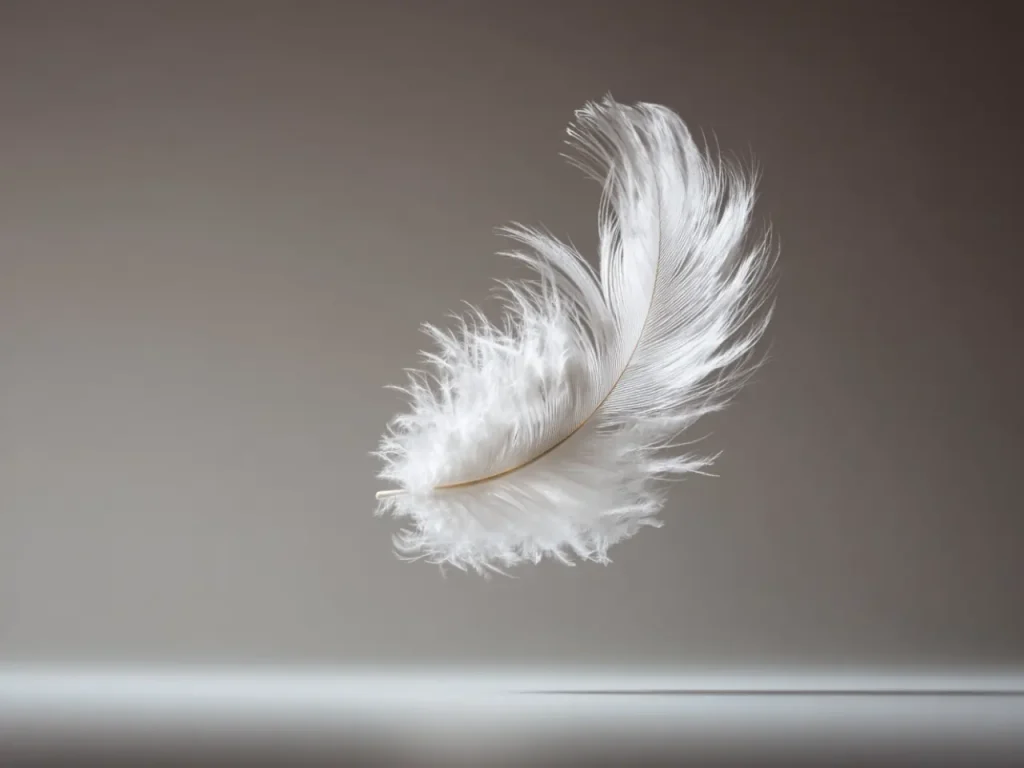 Minimalistic Posters – Feather in Suspension