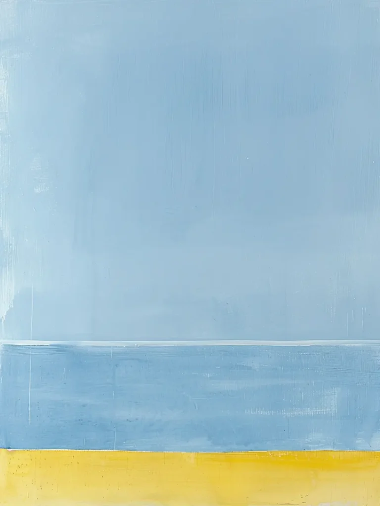 Minimalistic Posters – Horizon in Blue and Yellow