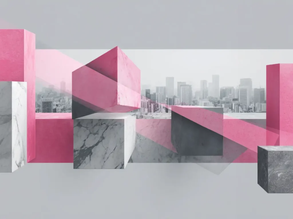 Minimalistic Posters – Pink Geometry