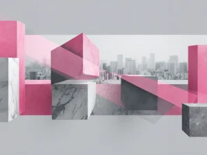 Minimalistic Posters – Pink Geometry