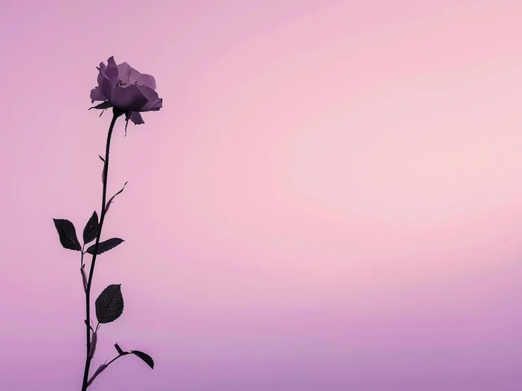 Minimalistic Posters – Violet Rose