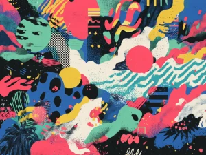 Pattern Poster – Chaos Pop Vibes