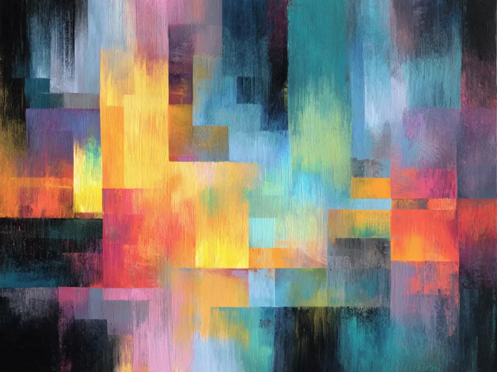 Pattern Poster – Color Burst Grid