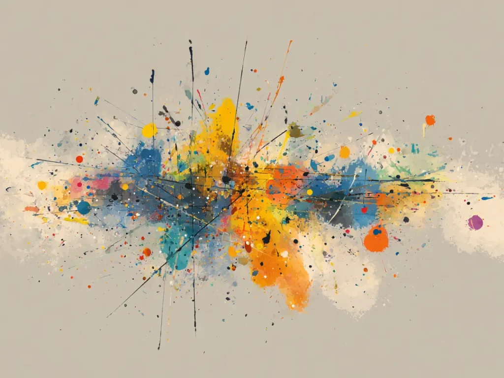 Pattern Poster – Paint Splash Symphony