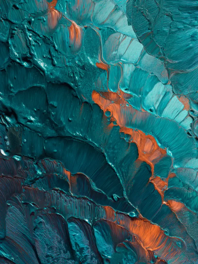 Pattern Posters – Metallic Coral Flow