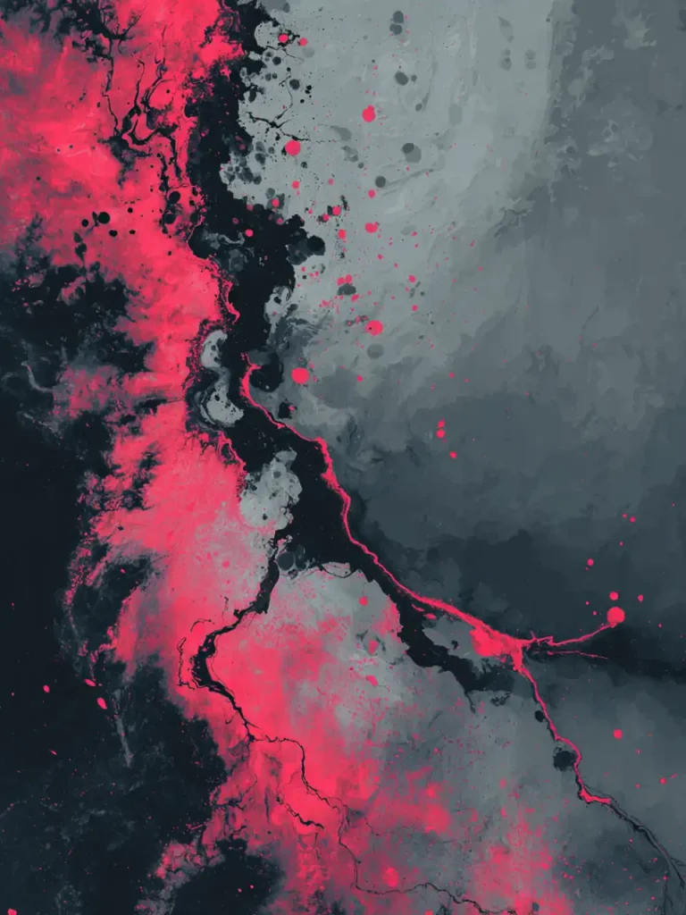 Pattern Posters – Neon Faultline