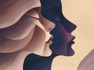Poster For Bedroom – Dreamers in Mauve