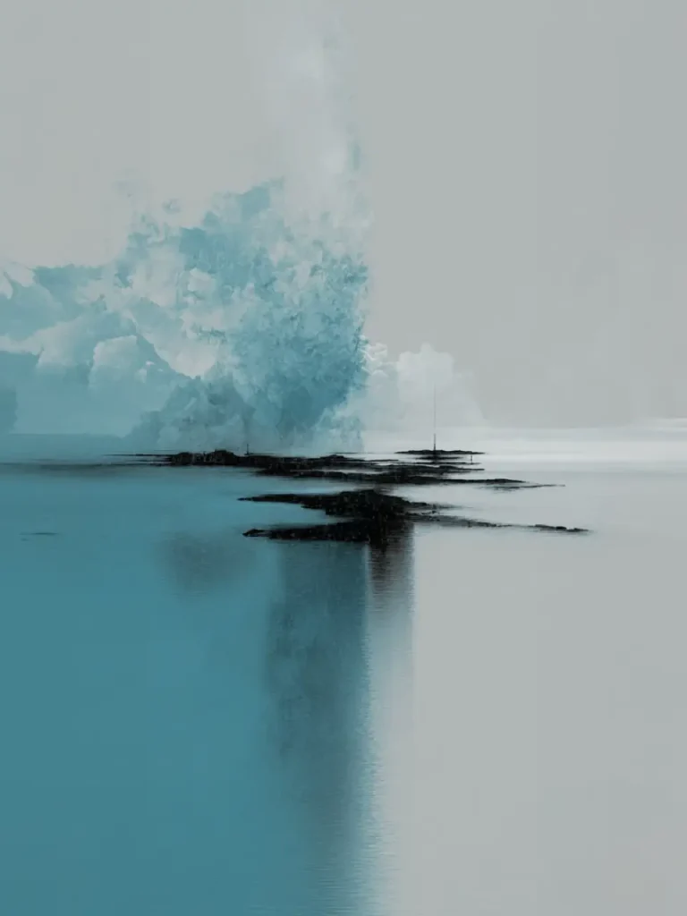 Poster For Living Room – Blue Stillness