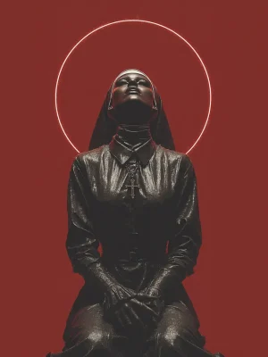 Poster For Living Room – Crimson Saint