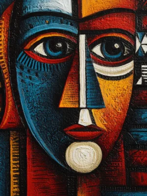 Poster For Living Room – Cubist Gaze