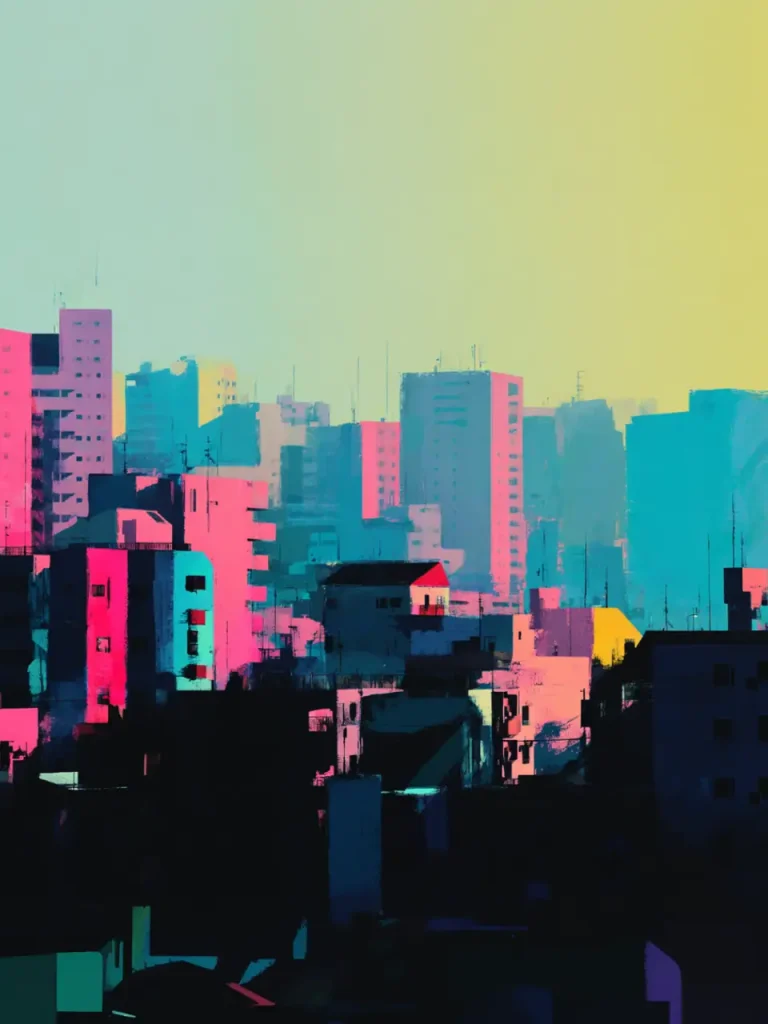 Poster For Living Room – Neon Dawn