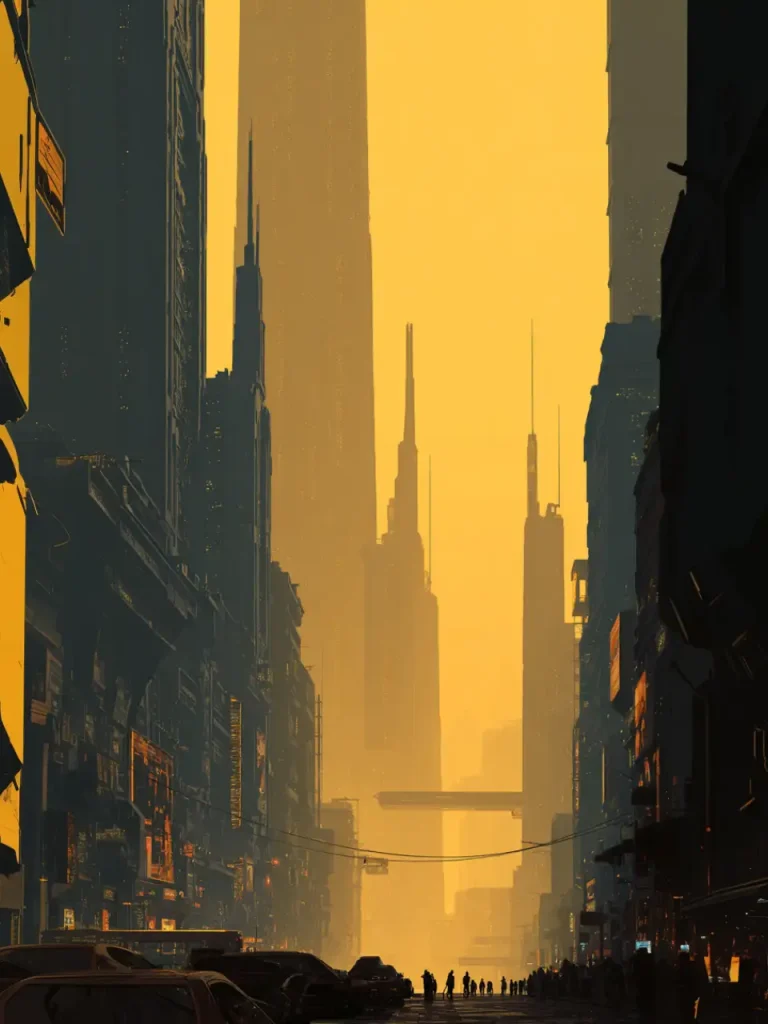 Poster For Living Room – Neon Horizon