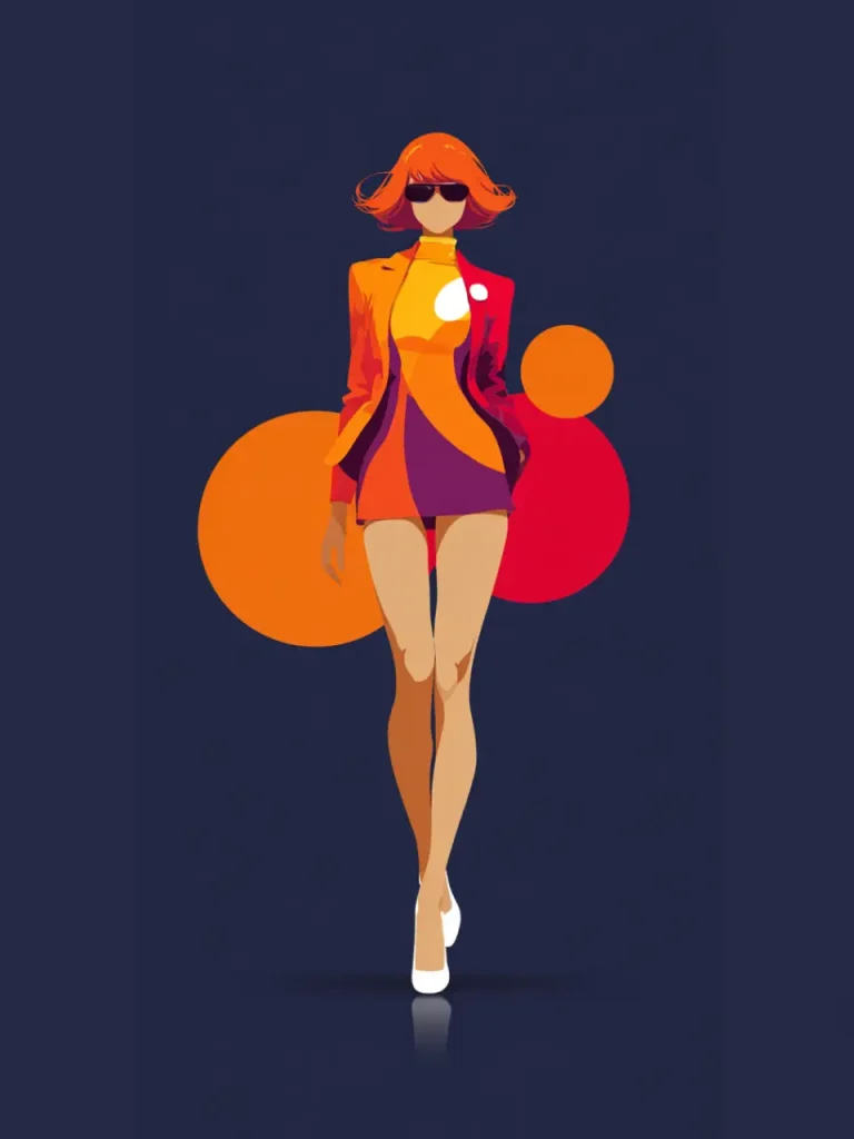 Poster For Living Room – Retro Femme Pulse