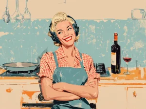 Poster For Living Room – Vintage Vinyl Kitchen