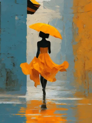 Poster For Living Room – Walking in Color