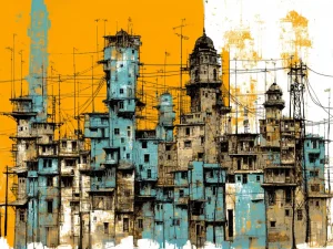 Poster For Living Room – Wired Skyline
