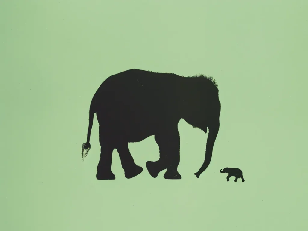 Posters For Children Room – Elephant Steps