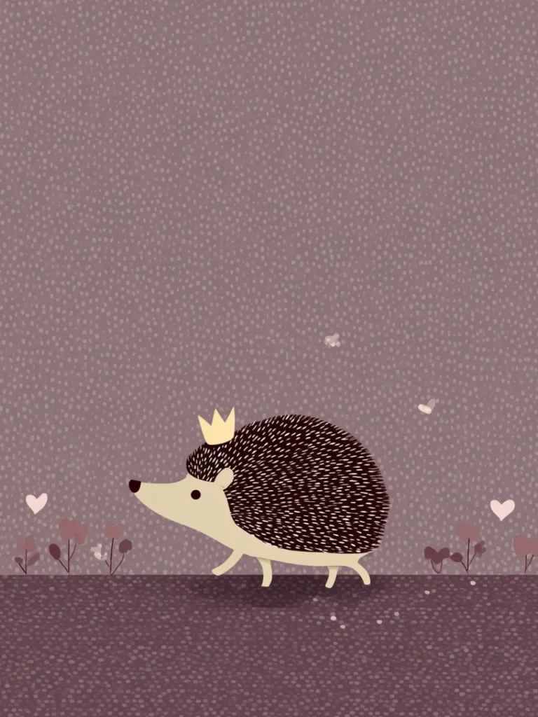 Posters For Children Room – Royal Hedgehog