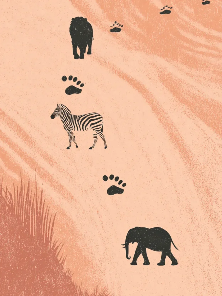 Posters For Children Room – Safari Parade