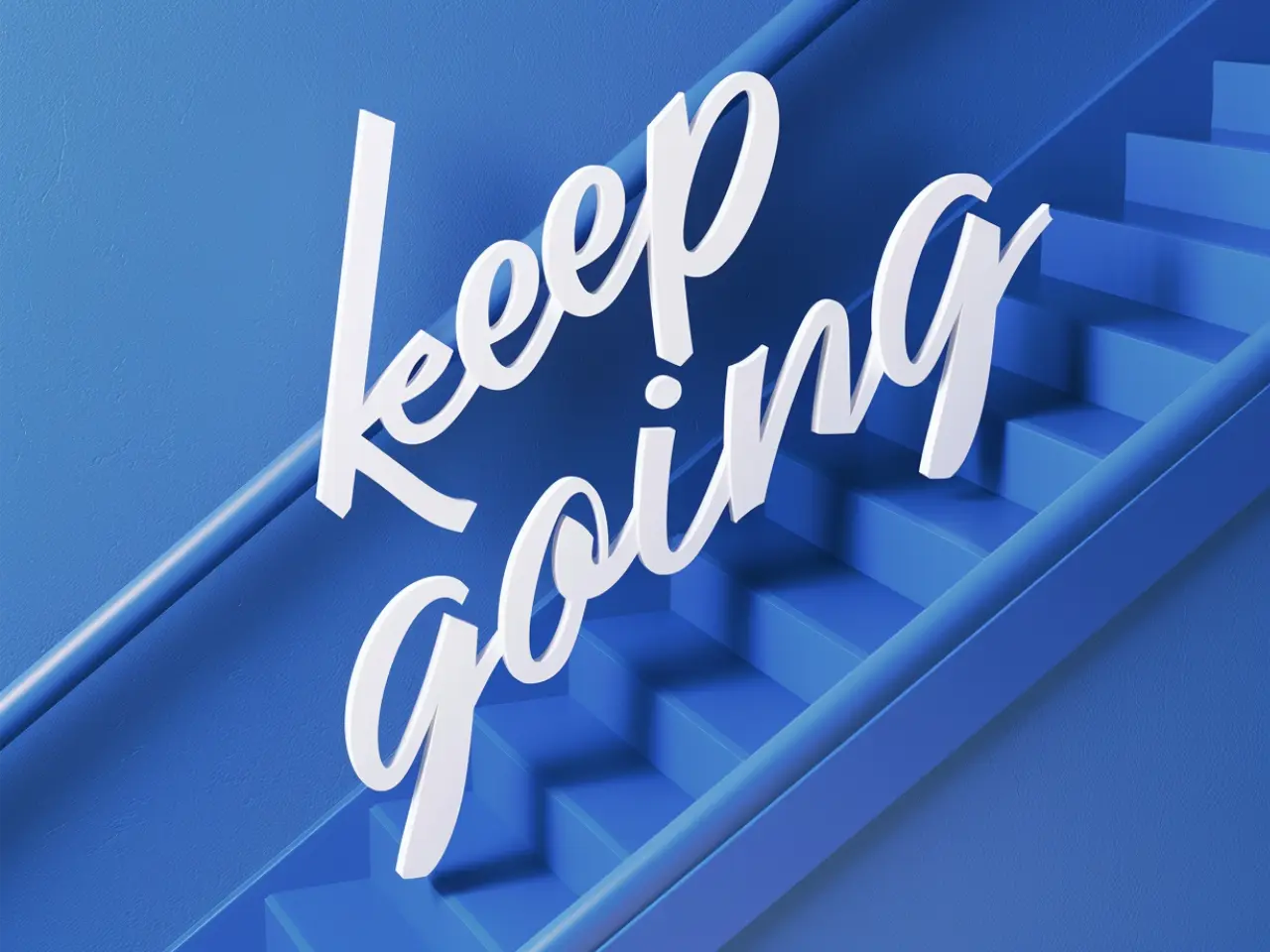 Posters For Office Space – Keep Going Higher | Bold typography