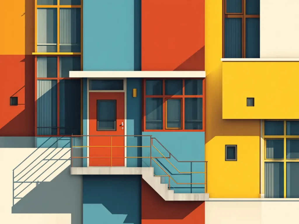 Posters for Living Room – Bauhaus Geometry