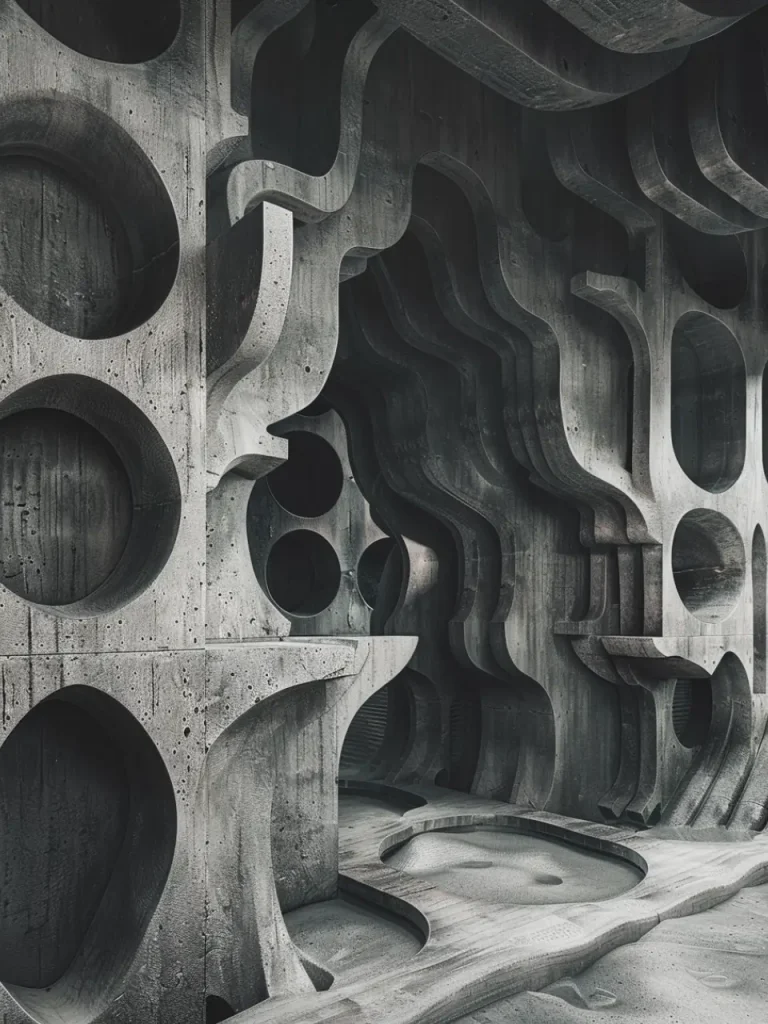 Posters for Living Room – Brutalist Echoes