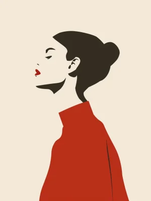 Posters for Living Room – Scarlet Poise