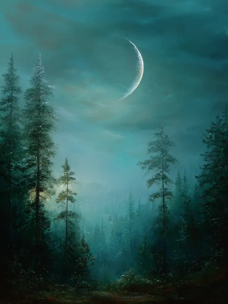 Posters for Living Room – Silver Moon Pines