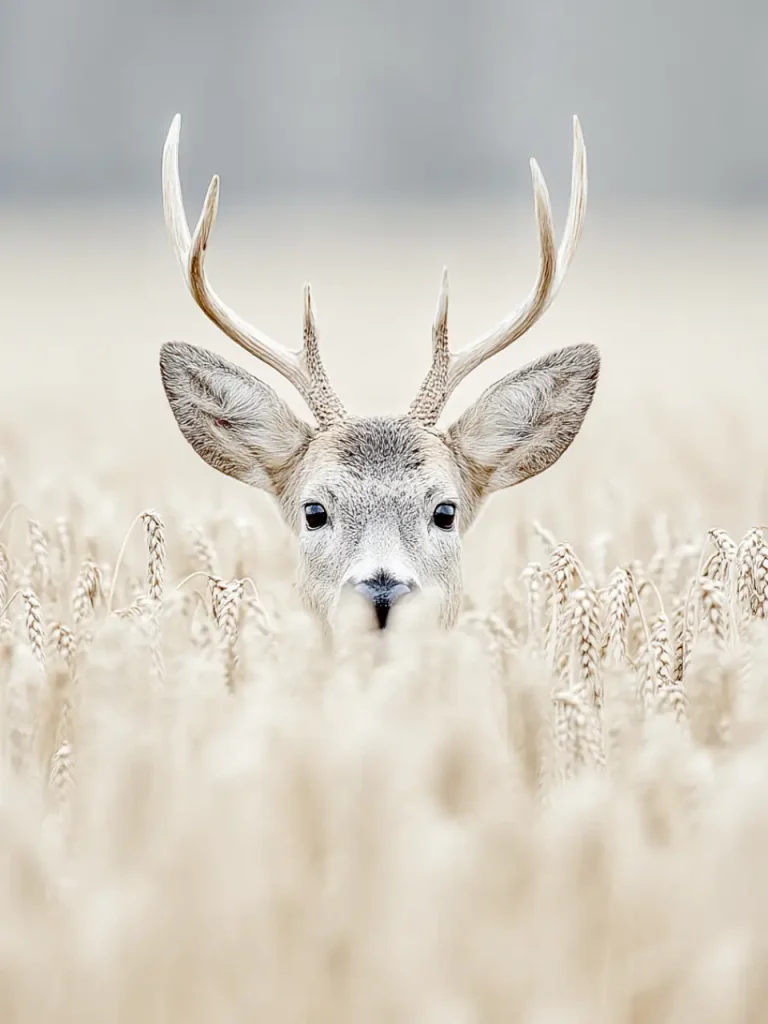 Animal Poster – Stag in Wheatfield
